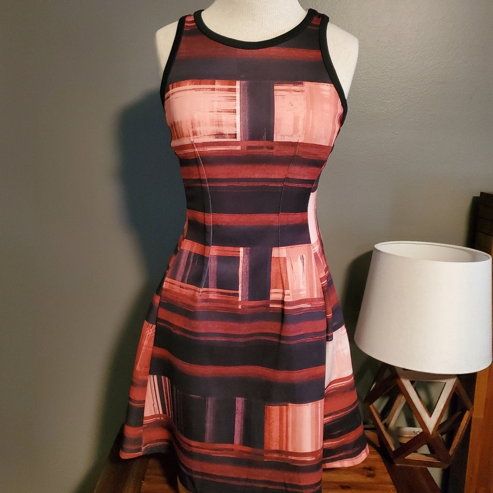 Red and Black Dress